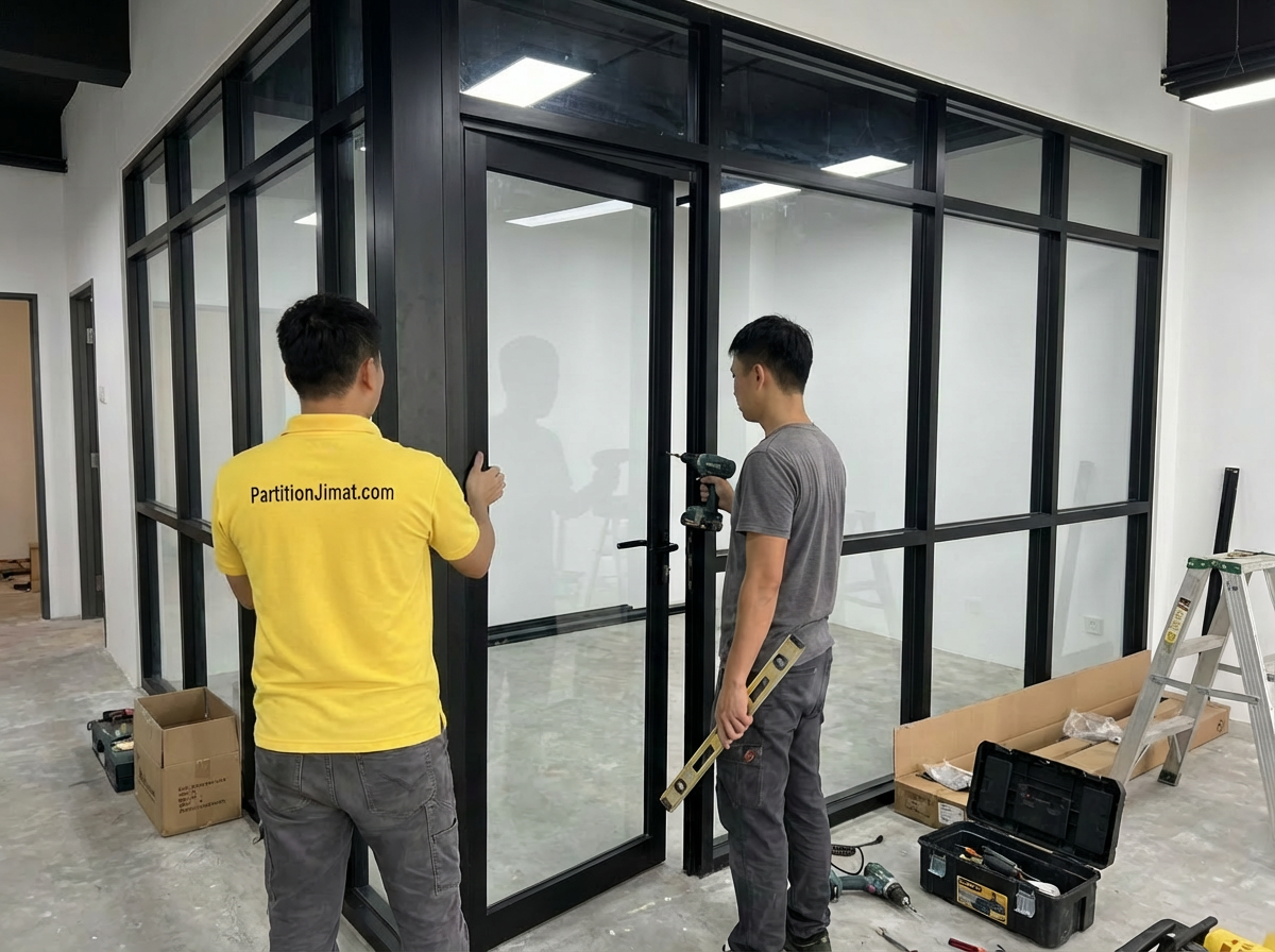 Aluminium and Glass Partition